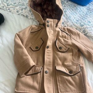 Urban Republic Kids Camel Hooded Pea Coat